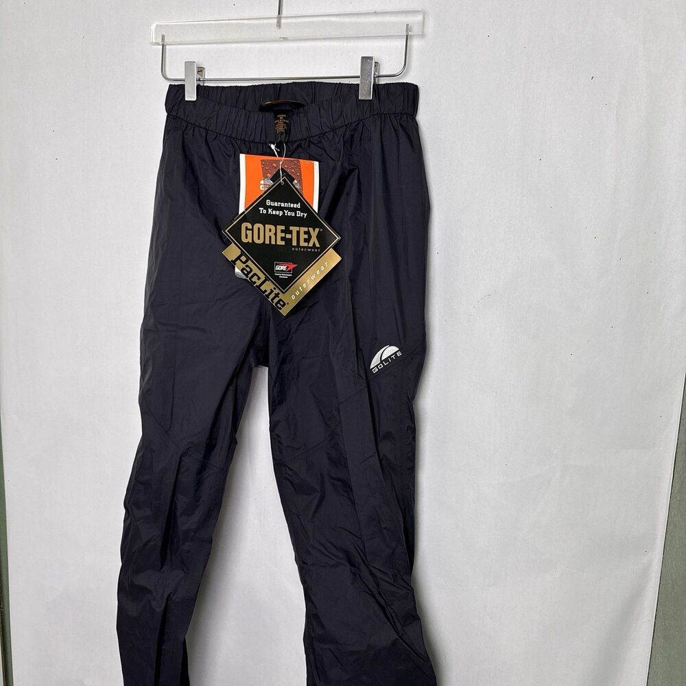 GoLite Pants Womens Medium  Black Waterproof Rain Shell Outdoor Hiking NWT